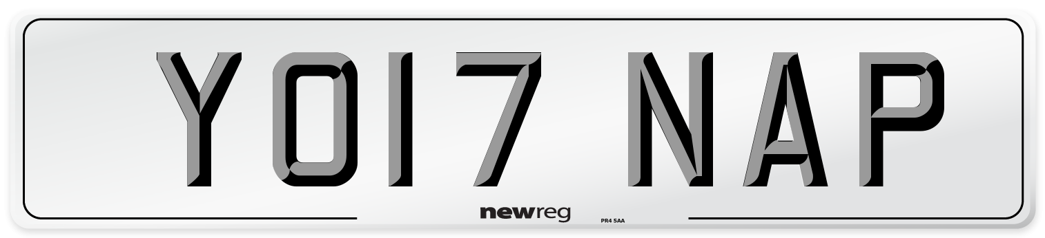 YO17 NAP Number Plate from New Reg